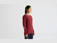 Camiseta Mang Larga Trail Air Jersey LS Para Dama. Rojo Granate | Specialized