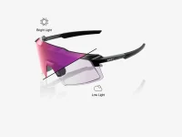 Gafas AEROCRAFT® Negro brillante/Lente Espejo Fotocromático Púrpura ORIGINAL | 100%