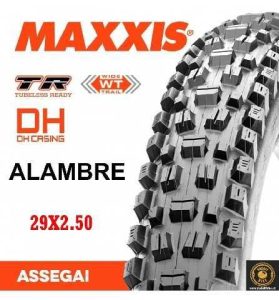 LLANTA 29 X 2.50 MAXXIS ASSEGAI BIKEPARK/DH/TR ALAMBRE 60X2 5500 E25 63-622