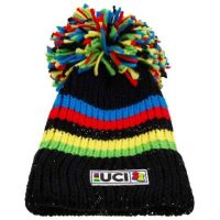 GORRO SANTINI DE LANA UCI WORLD CHAMPION NEGRO BBH103