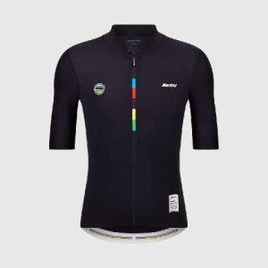 JERSEY SANTINI UCI World Champion UNISEX M/CORTA T-L NEGRO RE94075SMONDO