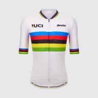 JERSEY SANTINI UCI World Champion Print UNISEX M/CORTA T-S BLANCO RE97175CWCECO