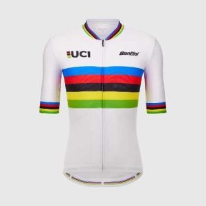 JERSEY SANTINI UCI World Champion Print UNISEX M/CORTA T-XL BLANCO RE97175CWCECO